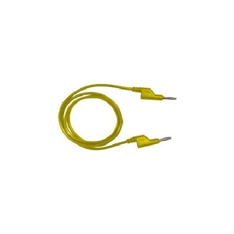 Cordons de test RS PRO, Jaune, 10A, 1000V, long. 250mm ( Prix pour 1 )