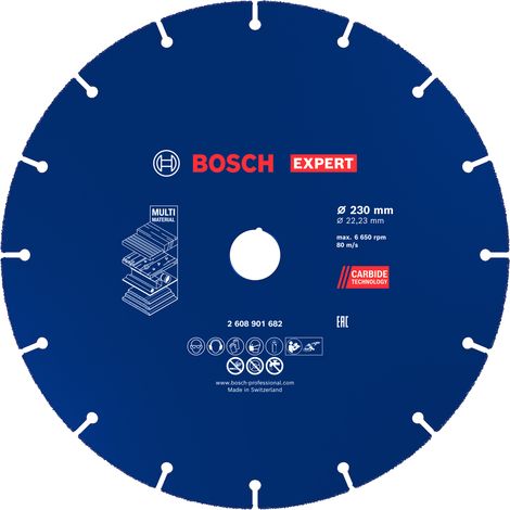 Bosch EXPERT Multi Material Carbide Cutting Disc 230 x 22.23 mm 2608901682 (1/5)