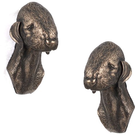 Bedlington Terrier, Rothbury Terrier - statuetta di cane, busto appeso, decorazione unica per un amante dei cani di Art-Dog (1/5)