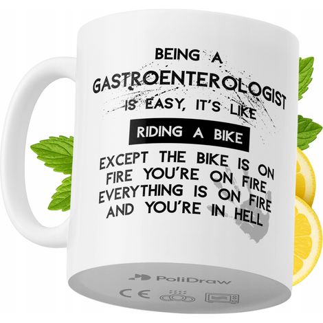 Lustige Tasse für Gastroenterologen – Kaffee- oder Teetasse mit witzigem Textdesign – ideal für Geburtstage, Namenstage, Feiertage und besondere Anlässe. Hochwertige Tasse für Zuhause, Büro und Arbeit