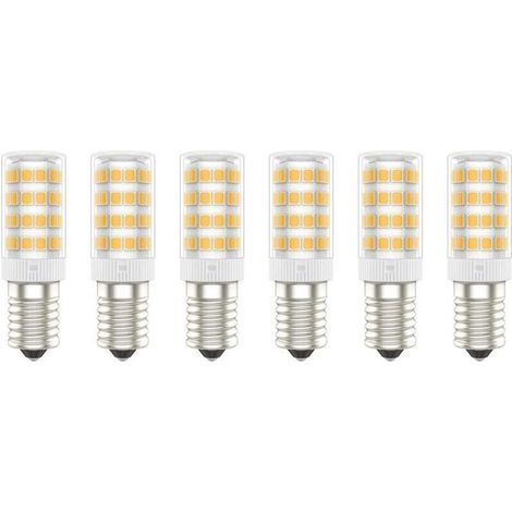 Ampoules LED E14, 5W (Équivalent à 50W), Blanc Chaud (3000K), AC220-240V, Sans Scintillement, Non Dimmable, 300 Lumens, IRC80, Pack de 6 - (Blanc Chaud, 5W) [Classe énergétique A+] (1/5)
