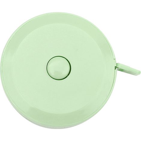 Mètre ruban en plastique de 1,5 m, ruban à mesurer rétractable automatique, vert clair (1/3)