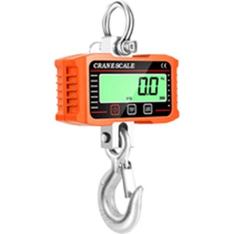 Balance de grue numérique LCD 2000 kg, balance industrielle robuste à crochet de verrouillage en alliage haute capacité (N/Lb/Kg) (1/5)