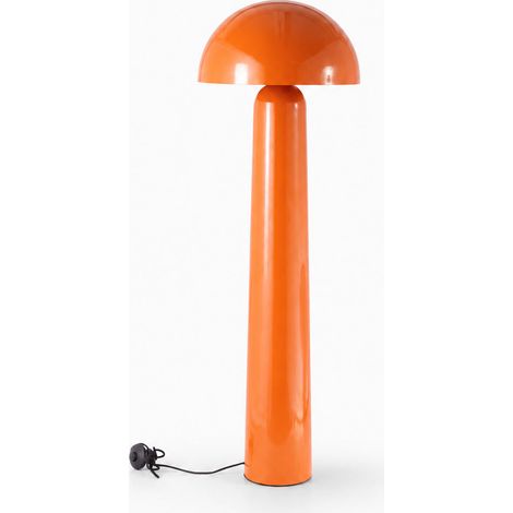 Lámpara de pie Clara de metal naranja (1/4)