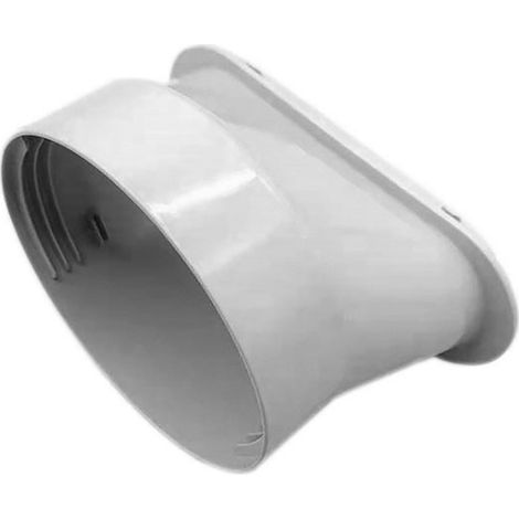 Adaptateur climatiseur mobile tuyau évacuation bouche plate raccord 15 cm ABS (1/5)