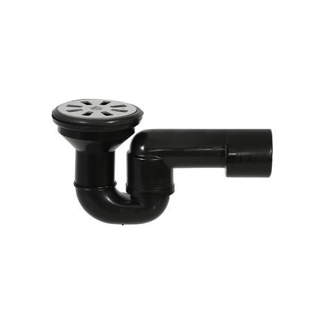 PILETTA DOCCIA GRIGLIA PIANA CON SIFONE SNODATO PEHD- Griglia Inox D. 80- GHIDI- pezzi 1