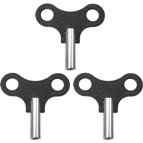 Clé de remontage d'horloge en métal robuste (lot de 3), pratique et facile à utiliser. (1/5)