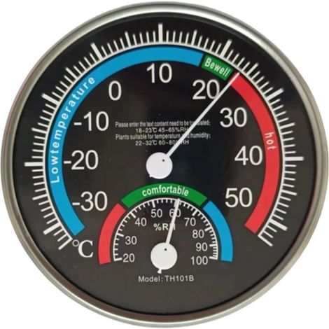 Thermo-hygromètre, appareil de mesure de la température et de l'humidité pour chambres, bureaux et hôtels (1/5)