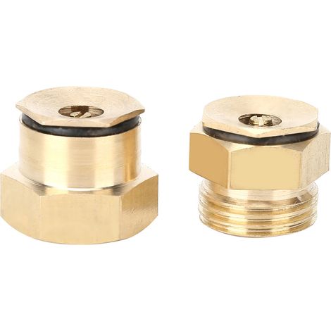 Buse de pulvérisation réglable en laiton centrifuge G1/2 DN15, Micro arroseur d'irrigation de jardin 2 pièces (1/5)