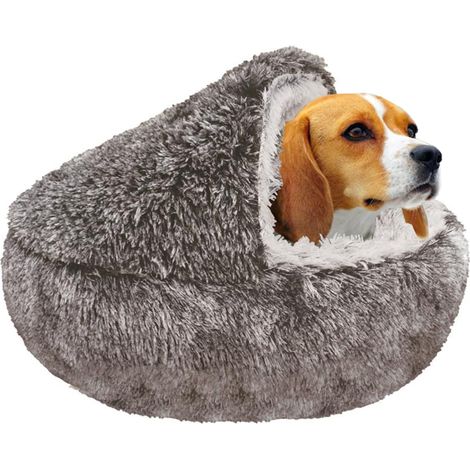 Coussin Chat Panier pour Chat Lit pour Chat - Nid Douillet Igloo pour Chat Et Chien - Lit Cocon Chat Anti Stress - Panier Fermé pour Chats Et Chiens - Couchage Chaud Et Confortable (1/5)