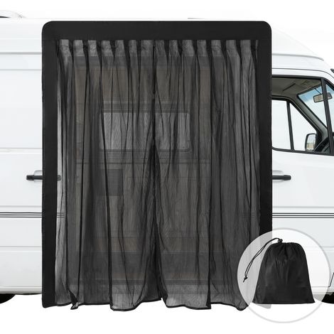 TolleTour Mosquitera magnética para puerta de coche 210 x 165 cm. Red antiinsectos para coche, furgoneta, SUV y camping. Fácil instalación