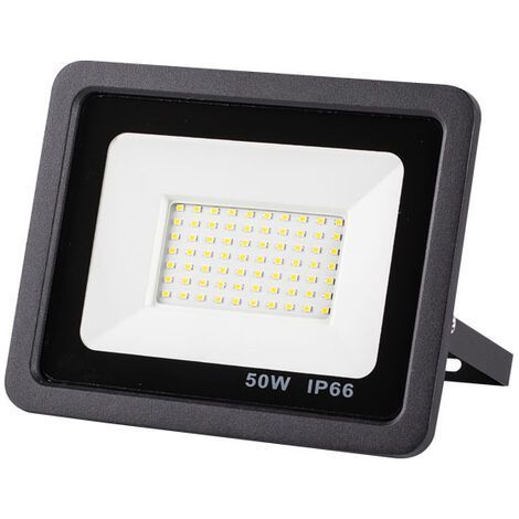 Projecteur LED 50W 5000LM blanc froid 6500K – Indice IP66 étanche – Angle de faisceau 120° pour éclairage extérieur – Support réglable (1/5)