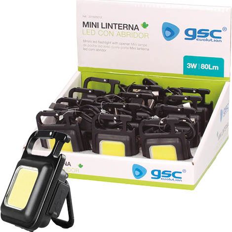 Mini linterna LED con abridor 350lm (1/5)