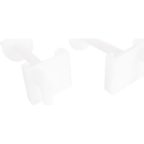 Fixation d'abattant WC avec 2 vis à têtes carrées