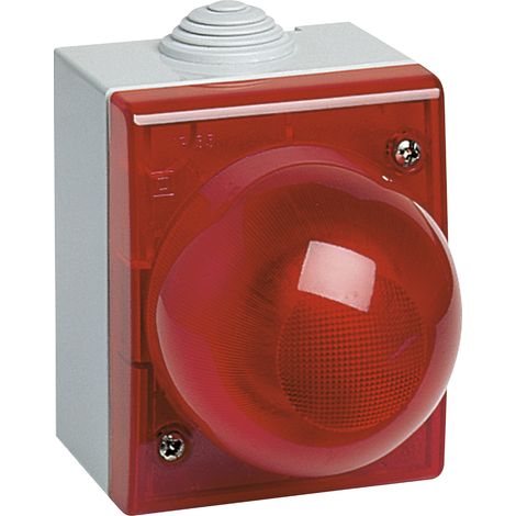 Feu de signalisation VIMAR - 13660.R IP55 avec diffuseur rouge