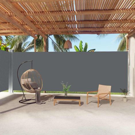 vidaXL Toldo lateral retráctil antracita 220x1000 cm (1/5)