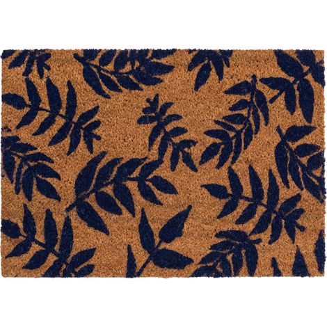 COCO 40X60 FEUILLAGE BLE MARINE5436 BLEU MARINE BTB 205436 (1/2)