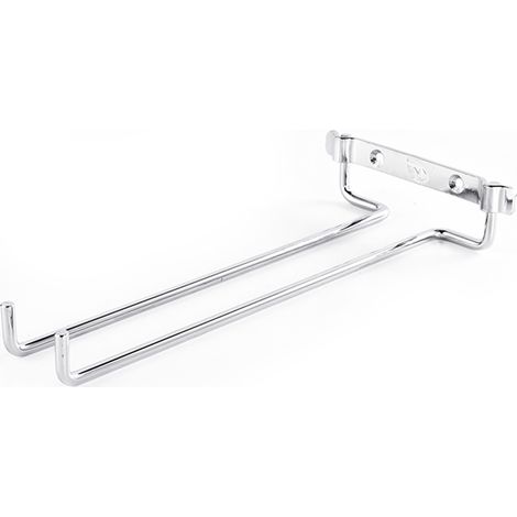 Étagère murale en fer pour verres à vin, support à tasses, rangement simple rangée, bar cuisine maison, déco chromée électrodéposée (1/5)