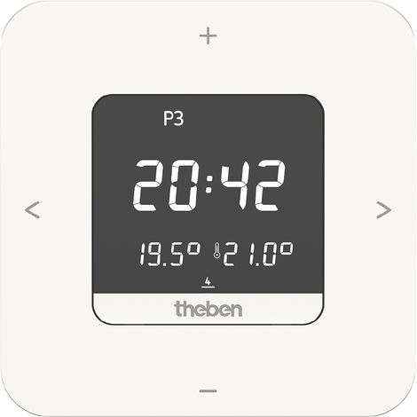 Thermostat d'ambiance numérique bluetooth alimentation 230V Contact 16 A THEBEN 8120210