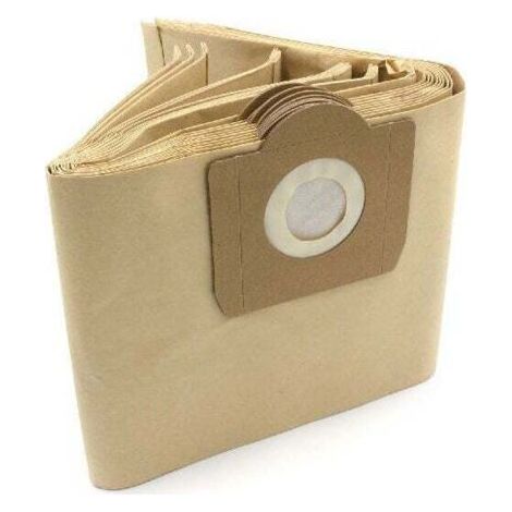 vhbw - 10 Stück - Papierfilterbeutel Papierfiltertüten Staubsaugerbeutel Set kompatibel mit Kärcher ersetzt 6.959-130.0