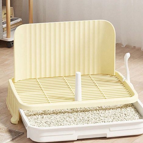 Lotière urinoir pour chien moyen et grand, bac à urine extérieur avec piquet, accessoire toilettes canine, récipient absorbant pour dressage, grand modèle résistant (1/3)