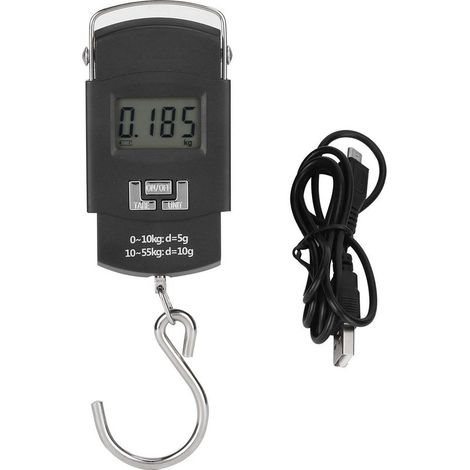 Balance Portative - 50 Kg - Écran LCD Rétroéclairé - Pour Colis Bagages Industrie Ménage - 1 Pièce (1/5)