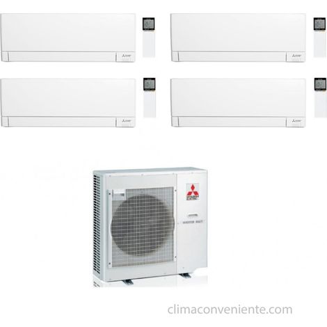 Mitsubishi Electric Klimaanlage Quadri Split MXZ-4F72VF MSZ-AY25VGKP MSZ-AY25VGKP MSZ-AY25VGKP MSZ-AY25VGKP 9+9+9+9