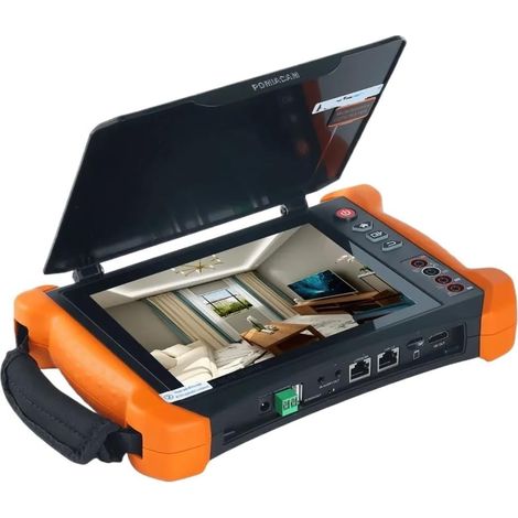 Testeur de vidéosurveillance Moniteur X9 MOVTADHS, fonctionnalités complètes H.265 AHD SDI CVBS TVI CVI, testeur de caméra IP avec multimètre de Trace de câble TDR(X9-ADHS) (1/2)