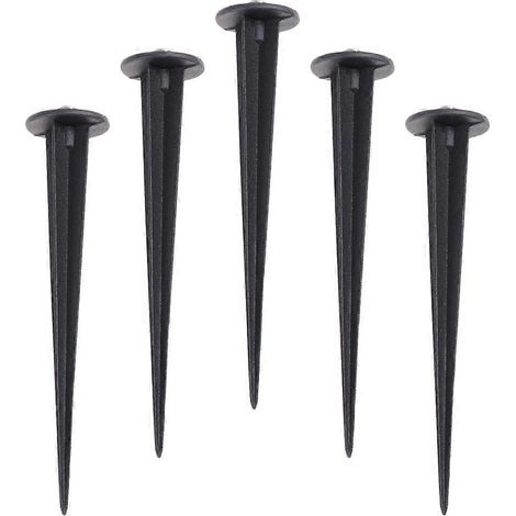 Lampe de jardin à piquets en aluminium pour usage extérieur, 30 piquets noirs résistants (1/5)