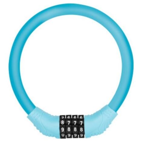 Câble antivol vélo avec code Bleu (1/4)
