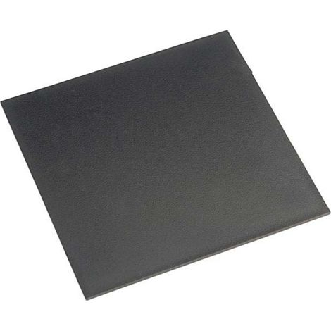 Gainta G505015L Revêtement plastique ABS noir (L x l x H) 50 x 50 x 1.5 mm 1 pc(s)