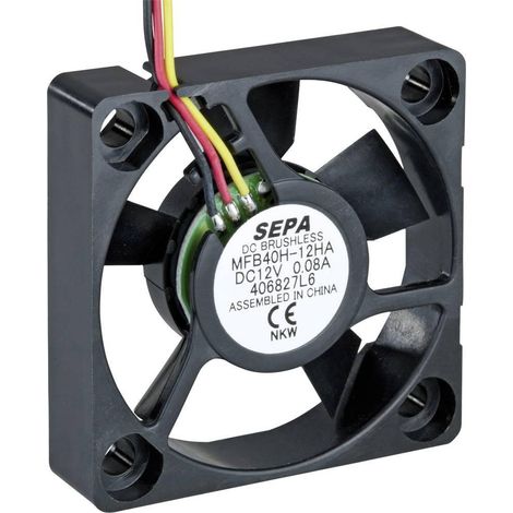 Sepa MFB40H05 ventilador axial negro industrial 40x40x10 mm