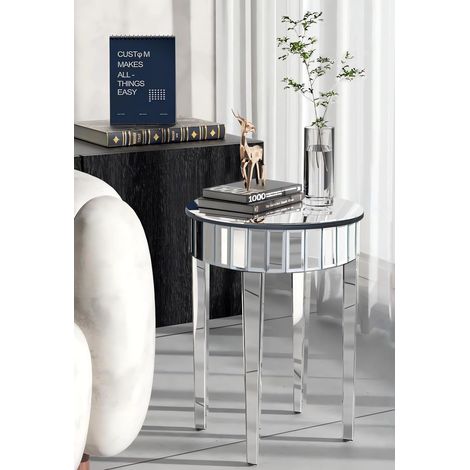 Hollywood Mirror Side Table