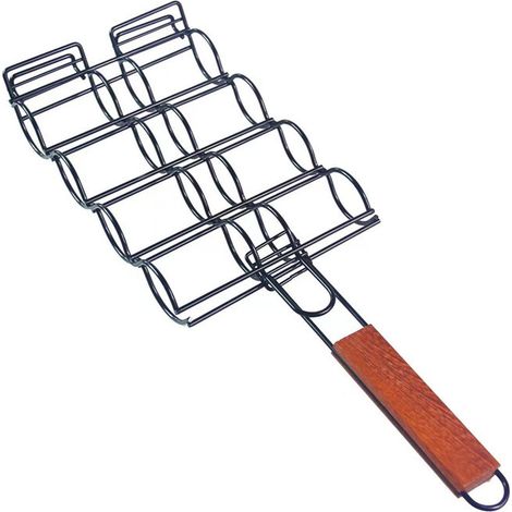 Grill-Maiskorb für den Außenbereich, antihaftbeschichteter Fleisch-Grillclip, Grillwerkzeug, 51 cm x 17 cm x 6 cm