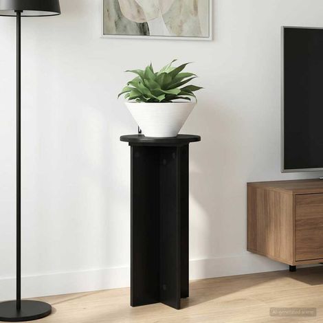 vidaXL  Plant Stand  2 pcs Black 29.5 x 29.5 x 60 cm Engineered Wood