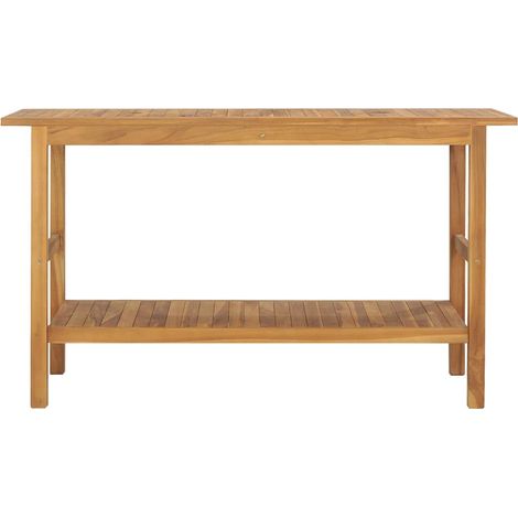 Maison Exclusive - Waschtisch Massivholz Teak 132x45x75cm (1/5)