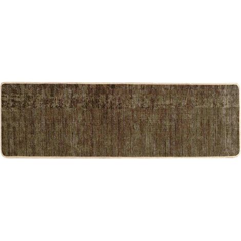 Tapis MARSA, vert forêt, 50 x 150 cm, en polyester et PVC. (1/5)
