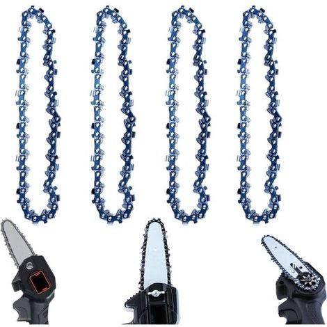 Bluedeer – 6-Zoll-Kettensägenkette – 4-teiliges Set – Scharfe Zähne für effizientes Schneiden – Verschleißfest für lange Lebensdauer (1/5)