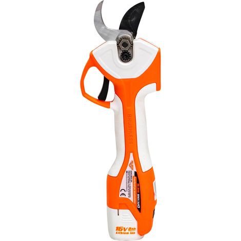 Sécateur électrique sans fil 670W – 2 batteries Li-Ion 16V 2Ah – Moteur Brushless – Ø coupe 32 mm – Écran digital – Ruris