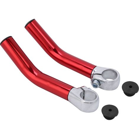 1 Paire de Bouchons de Guidon en Alliage d'Aluminium pour Vélo de Montagne et Route Rouge (1/5)