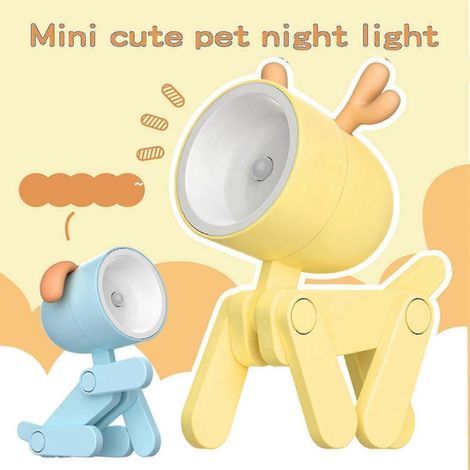 Kreative LED-Schreibtischlampe, niedliches, tierförmiges Deko-Nachtlicht, Mini-Handyständer, Geschenkidee. (1/3)