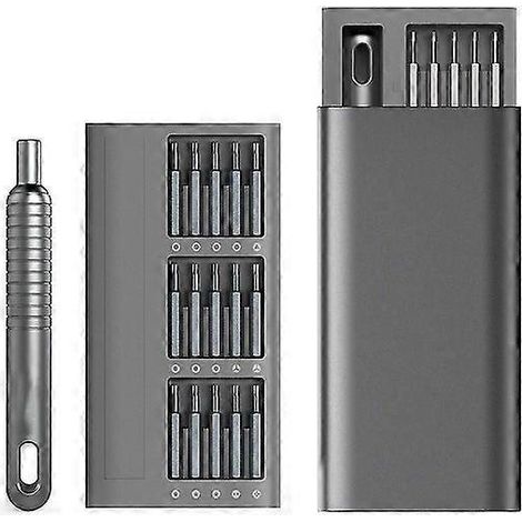Jeu de tournevis de précision 31 en 1 avec mini-kit magnétique pour réparations électroniques, comprenant 30 embouts pour divers appareils (1/5)