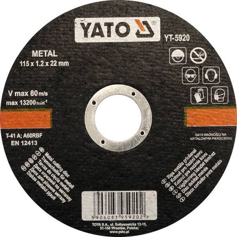 DISCO DA TAGLIO METALLO 115X1.2X22