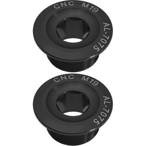 Set of 2 crank arm fixing bolts for mountain and road bikes - High-strength aluminum alloy material for crank screws (1/5)