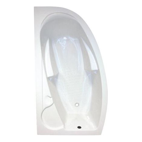 ONDEE ZEN - Baignoire FANY - Baignoire d'angle 160x90cmG - ABS et Acryl renforcé 3mm - Blanc