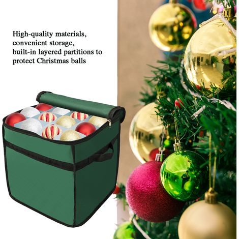 Sac de rangement transparent pour couronne de Noël, étui portable pour décoration de fêtes, organisateur de guirlandes (1/5)