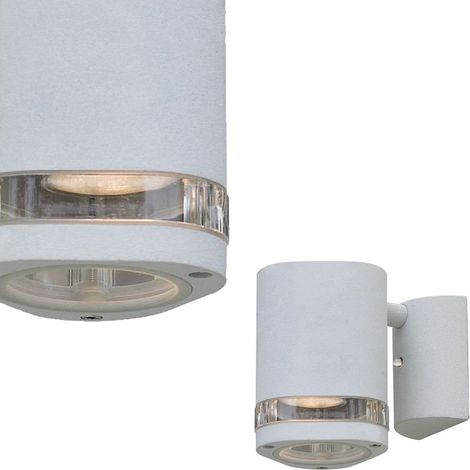 Applique esterna Noell bianca triangolare GU10 IP44 Italux (1/4)