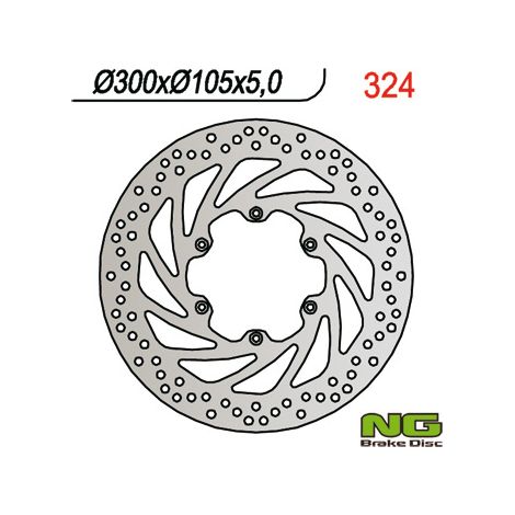 Disco freno anteriore NG 300x105x5 per BMW F650/F700/F800 GS e Aprilia