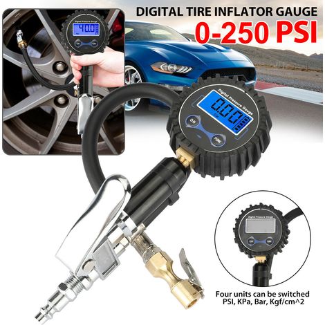 Manomètre numérique pneumatique 200 PSI pour pneus de camions et de voitures (1/5)