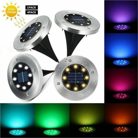 Faro Lampada 8 Led Rgb Solar Von External Giardino Faretto Picchetto Segnapassi (1/5)